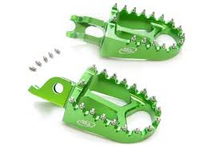 Load image into Gallery viewer, AS3 RACING CNC EXTRA WIDE FAT FOOT PEGS BLACK **