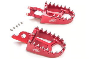 AS3 RACING CNC EXTRA WIDE FAT FOOT PEGS BLACK **
