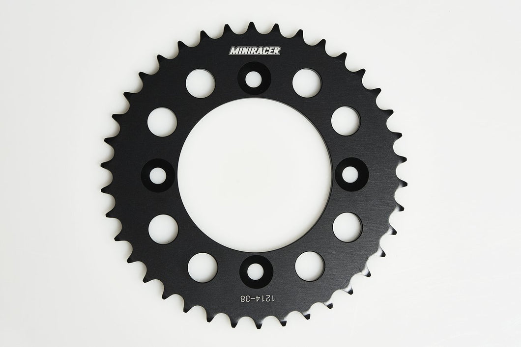 MiniRacer Factory Series Alloy Rear Sprocket - CRF110 - Black