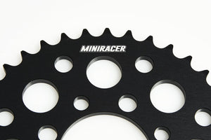 MiniRacer Factory Series Alloy Rear Sprocket - KLX110/L - Black